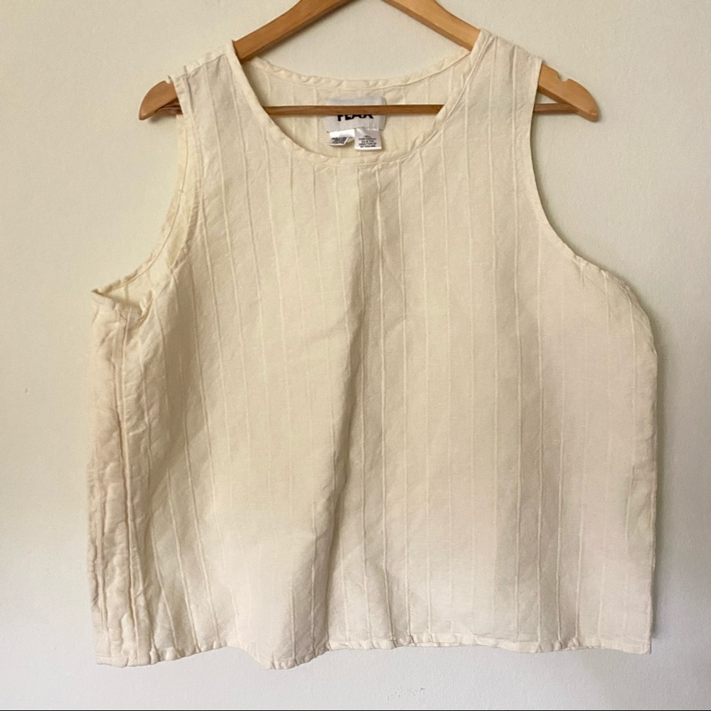 Flax Linen/Cotton Tank - L